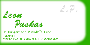 leon puskas business card